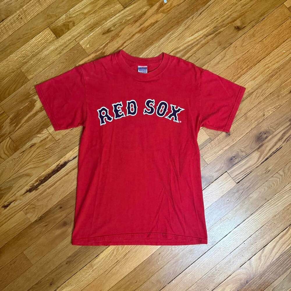 Gildan Boston Red Sox Papelbon 58 T-Shirt Size S Red Cotton